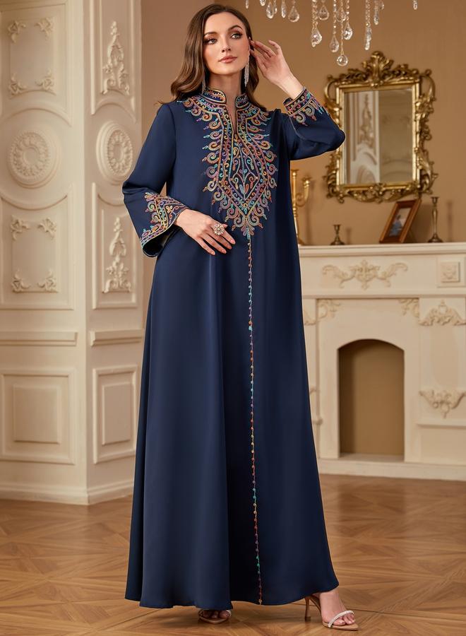 Take Two Women Embroidered Long Sleeve Jalabiya - Image 2